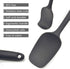 MaxDare Silicone Spatulas and Spoon Set, One-Piece Design, Heat Resistant, Non Stick, Set of 6, Red