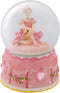 Elanze Designs Ballerina Sitting Pose Rotating Figurine, 100MM Water Globe Plays Swan Lake Tune