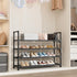 4 16-20 Closet, Tier Shoe Rack, Shoe Organizer Storage for Pair Boot and Sneaker, Stackable Free Standing Shoe Shelf