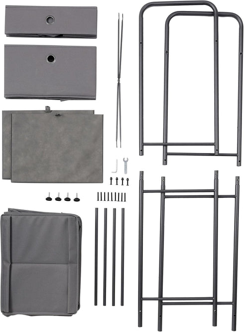 BIRDROCK HOME 12 Cubby Vertical Shoe Rack Organizer - Sturdy Metal Frame for Small Space Bedroom & Closet
