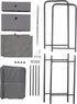 BIRDROCK HOME 12 Cubby Vertical Shoe Rack Organizer - Sturdy Metal Frame for Small Space Bedroom & Closet