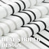 jinchan Black Grey White Striped Shower Curtain, Waterproof Fabric Set with Hooks, 70x72 inches Modern Abstract