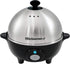 Elite Gourmet EGC-508 Rapid Egg Cooker - 7 Easy-To-Peel Hard, Medium, Soft Boiled Eggs, Poacher, Omelet Maker, Auto