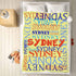 50x40inch D-Story Custom Blanket, Personalized Throw Blankets, Gift for Best Friend Word Art Names, Flannel Blanket