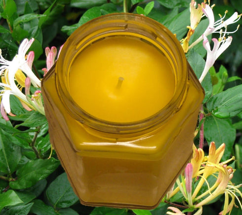 Honeysuckle Scented Blended Soy Candle | Hand Poured Spring Candles | Made in The USA by Just Makes Scents