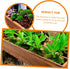 Wood Flower Box Cedar Window Boxes - Tiestos para Exterior Indoor Flower Pots for Outdoor Plants Fence Planter