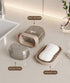 PEISAINOX Travel Soap Case, Leakproof Soap Container with Lid, Portable Bar Soap Holder for Traveling, Soap Dish