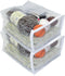 Heavy Duty Vinyl Zippered Closet Storage Bags (Clear) for Sweaters, Blankets, Arts & Crafts, and Toys (9" x 11" x 5")