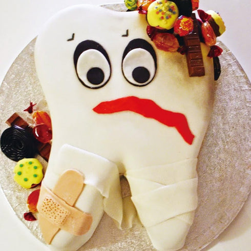 HiParty Tooth Cake Pan, Non-Stick Silicone Baking Mold for Cake, Bread, Mousse, Pie, Flan, Random Color