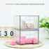Laundry Room Organization Storage Drawer with Labels, Clear Stackable Drawers for Laundry Room Organizing Decor