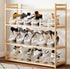 Closet 12PACK Closet Shoe Slots Organizer for Shoe Stacker Adjustable Shoe Slots Organizer Shoe Space Savers Double