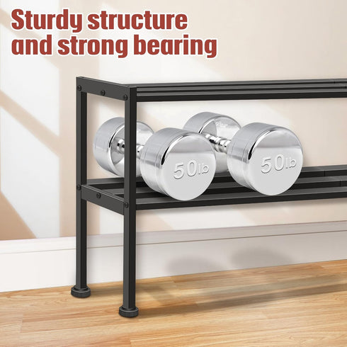 Closet KEETDY Heavy Duty Shoe Rack for Entryway, Stackable Shoe Organizer for Small Space Metal Shoe Rack Shelf Storage