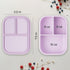 3 ASOMIC Silicone Bento Lunch Box for Toddlers & Kids, Leakproof & BPA-Free, Compartments, Microwave & Dishwasher Safe