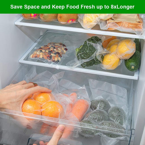 SurpOxyLoc 4 Pack 8x50 Vacuum Sealer Bags Rolls, BPA Free, Works with Any Types Sealer Machine