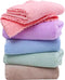 SAOYOAS Premium Coral velvet Washcloths Set-5 Pack, Ultra Soft & Highly Absorbent Face