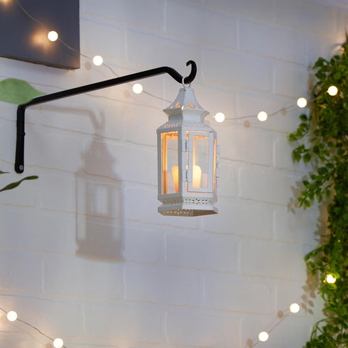Accent Plus Indoor Lantern, Decorative Outdoor Christmas Candle Lantern, 3.75 x 3.25 x 8 Inches