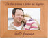 CustomGiftsNow The Love Between A Father And Daughter Lasts Forever Natural Alder Wood Photo Frame (4x6-inch)