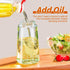 Premium 2-in-1 Oil Sprayer & Dispenser Bottle for Kitchen, 600ml Glass Olive Oil Mister (Green)