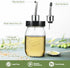 16oz Set 1 Pack SheeChung Oil Dispenser Bottle for Kitchen, Glass Cooking Oil Bottle, Mason Jar Vinegar Dispenser