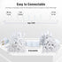 Set,2Pack 50Count 13Feet Bulb Hopolon Clear Christmas Lights Incandescent Mini String Lights with White Wire for Indoor