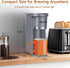 6 12 oz. Horavie Small Single Serve Coffee Maker, Fast Brew One Cup Coffee Machine for K Cup and Grounds, to Brew