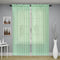 Oakias Green Sheer Curtains, 2 Panels Set 54" W x 84" L, 84 Inches Long Rod Pocket Voile Curtains for Living Room &