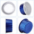 EUSOAR 50pcs Cupcake Cups with Lids, 5oz Aluminum Foil Baking Cups for Desserts, 125ml, Royal Blue, 3.34"x2.59"x2.35"