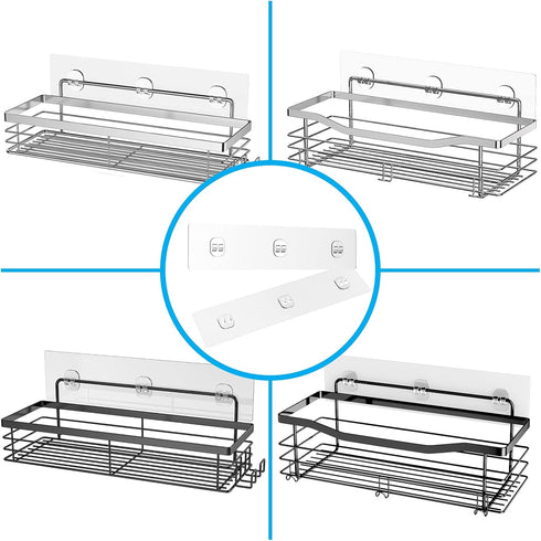 Orimade 2 Pack Shower Caddy Adhesive Replacement Sticky Wall Adhesives - Waterproof Bathroom Organizer