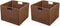 Trademark Innovations Foldable Storage Basket with Iron Wire Frame (Set of 2)