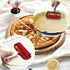5 pcs Pizza Tools Set including Dough Roller, Docker, Silicone Pastry Dough Mat, and Dough Scraper Cutter
