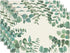 Artoid Mode Eucalyptus Leaves Summer Placemats for Dining Table, 12 x 18 Inch Set of 4 Green Rustic Vintage Washable