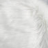 IVON 15.5'' White Round Faux Fur Rug, Fluffy Soft Cushion for Chair, Background for Nail Desk Photos (1pcs White)