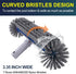 360 17.5" POOLAZA Degree Pool Brush - Heavy Duty Pool Brush Head for inground Pools/Above Ground Pools, Spa, Hot Tub