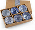 Japanese Style Ceramic Rice Bowls 10 oz, Assorted Dinnerware Serving Bowls for Cereal, Soup, Dessert, Snack, Pack of 6