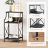 3-Tier HOMEKOKO Side Table, Small End Table for Living Room, Bedroom, Retro Design Metal-Wood End Table, Industrial