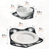 4 Pieces Microwave Bowl Holders Set, Heat Resistant Potholder Protector, Large Hot Pads, Black & White Plaid