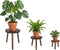 Amdermi 3-Pack Wood Plant Stands Indoor, Single Plant Stand for 6-12 Inch