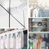 2 Pack Small Tension Rods 15.7 in to 28, Extendable Curtain Rods for Kitchen Utensils, Closet, and Cabinet
