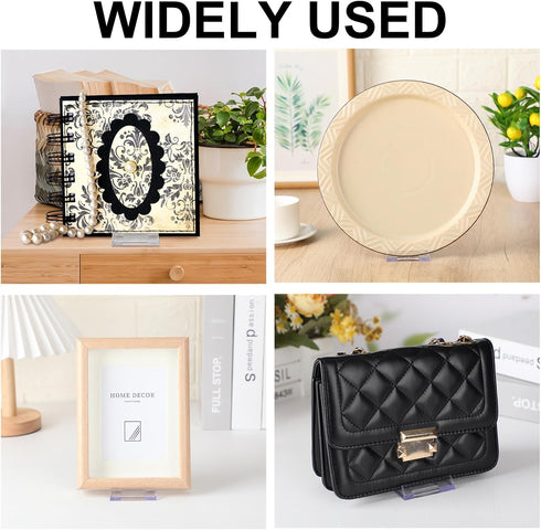 6 Packs Adjustable Clear Acrylic Purse Display Stand for Handbags, Jewelry Organizer for Parties, Home Decoration
