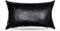 Black Crocodile Skin Faux Leather Pillow Cover, Decorative Modern Throw Cushion Case for Living Room & Bedroom, 12x20