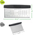 HULISEN Large Bench Scraper for Baking - 10 inch Dough Pastry Scraper with Measuring Scale, Stainless Steel Cake Scraper