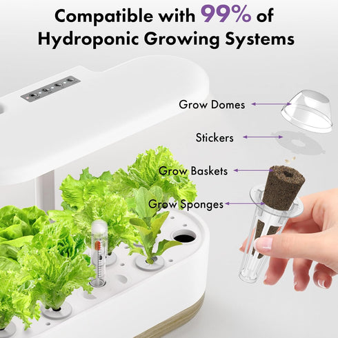 System,350 (12-Pods) LYKOCLEAN Salad Romaine Lettuce Seed Pods for AeroGarden,Ahopegarden, iDOO Hydroponics Growing