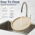 Countertop 9 inch) HighHerz Silicone Bathroom and Vanity Tray, Round Silicone Bathroom Tray, Modern Bathroom Decor