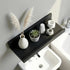 12 5.5inch, 2 Pack Z metnal Wood Floating Shelves, Small Natural Wooden Display Wall Shelf for Picture Ledge, Wall