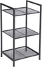 SONGMICS 3-Tier Storage Rack, Bathroom Shelf, Extendable Plant Stand with Adjustable Shelf,