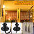 9.6" 16.5" Set Stairway(Dark,2 Set) Tessco for you Metal Wall Mount Candle Sconces with LED Flameless Taper Candles