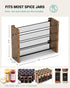 4 Countertop/Wall 28 14" 9.4" NESAPTO Spice Rack Organizer for Cabinet, Wooden Tier Vertical Seasoning Organizers