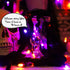 YAOZHOU 30LED 8 9.9Ft (1PACK) Battery Powered Halloween String Lights, Orange and Purple Indoor with Black Gauze Timer