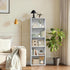 5-Tier ZENY Shelf Bookcase, Freestanding Wood Storage Display Open Bookshelf for Home Office, White