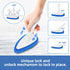 Qaestfy Shower Bathtub Scrubber Brush - 51'' Handle, 5 Non-Scratch Pads, Adjustable Long Handle for Cleaning Shower,